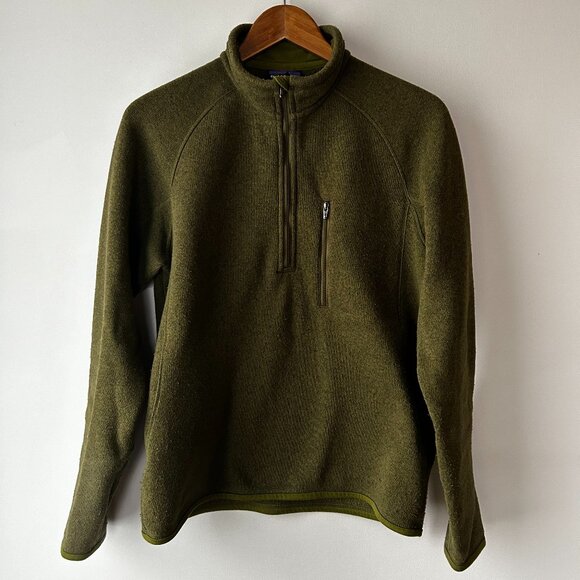 Patagonia Better Sweater 1/4 Zip Green Size S - Picture 1 of 8